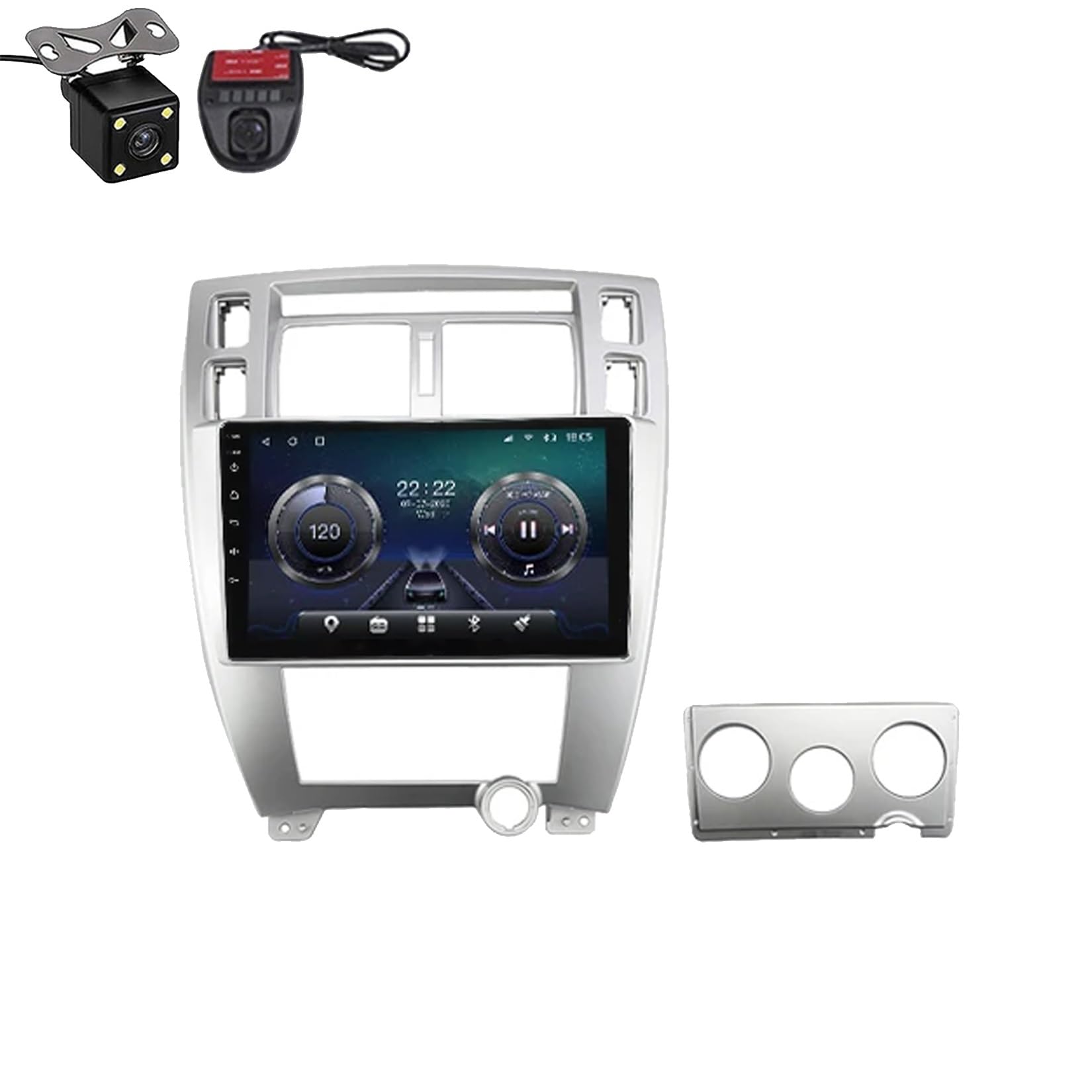 Autoradio tactile 9 pouces Android 12 Tucson caméra de recul et processeur 4Core