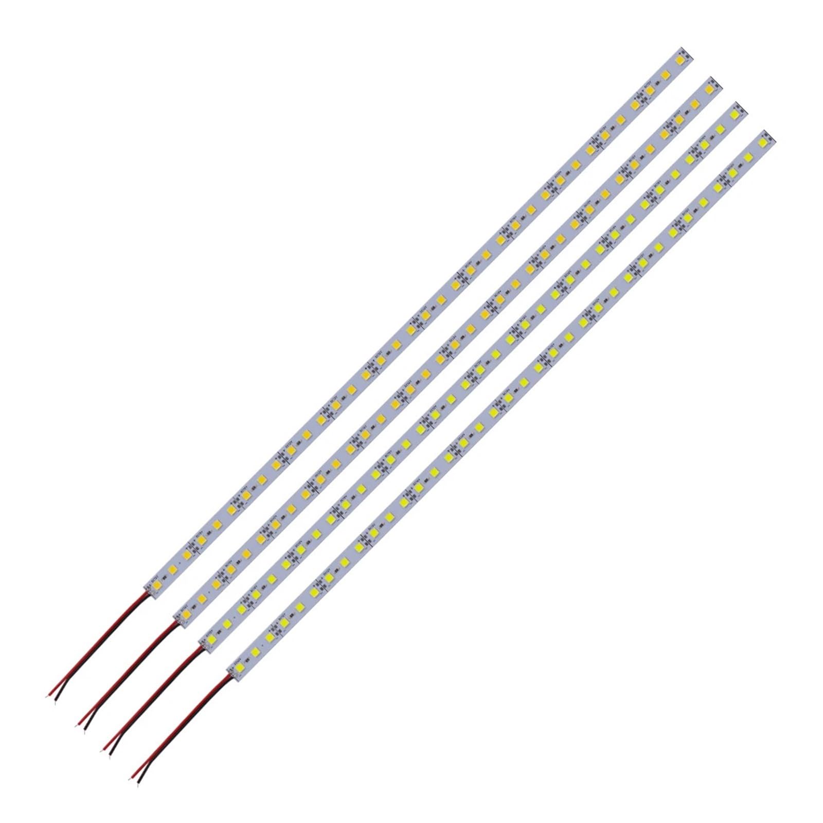 12V 5 Stück 10 Stück 20 Stück LED-Leistenlicht Aluminium starrer Streifen LED-Band 12V 25cm 50cm 5054 Unterschrank-Lichtleiste Weiß/Blau/Rosa(20pcs 50cm 36LEDs,Ice Blue)