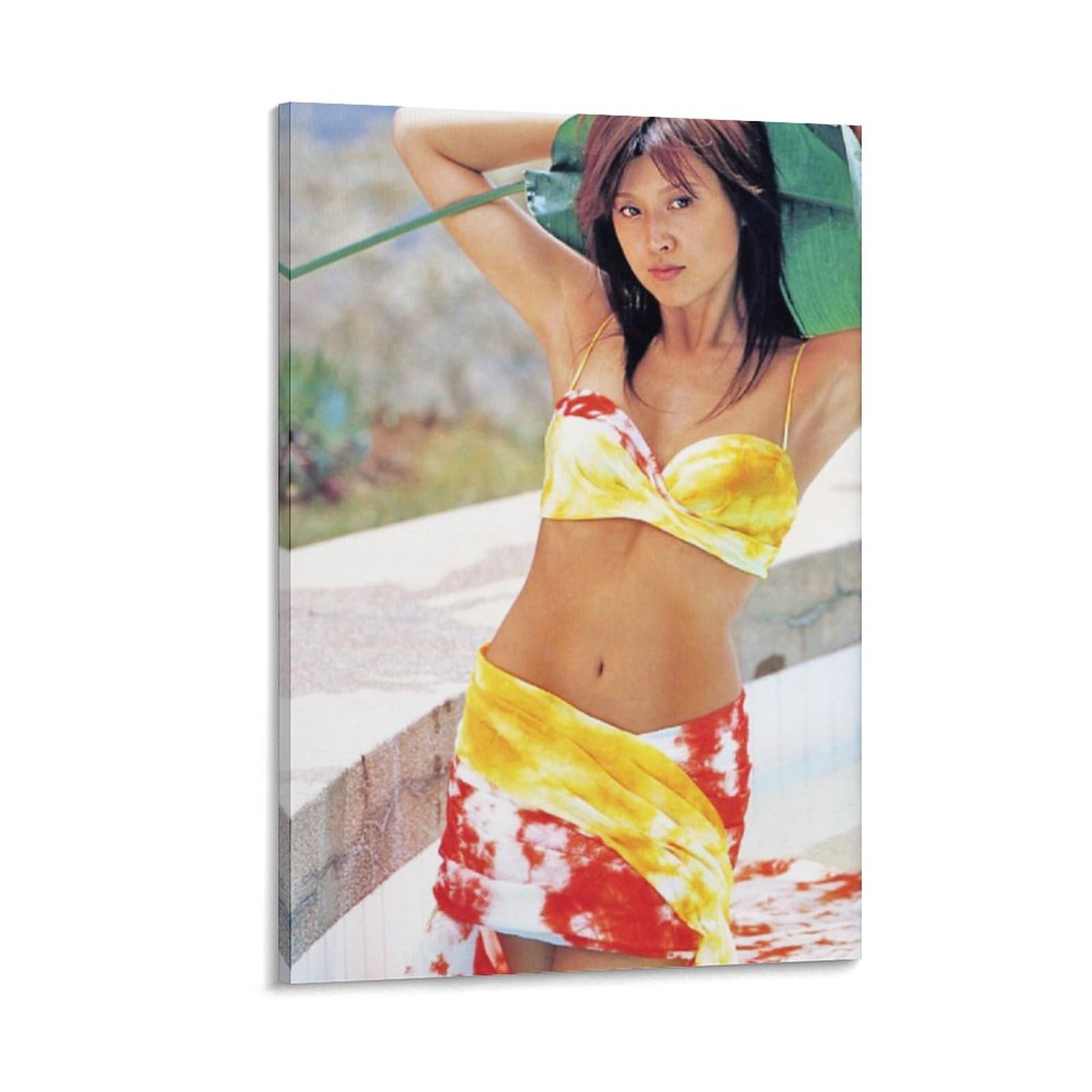 藤原紀香　写真 Amazon.co.jp: 藤原紀香水着セクシー写真ポスター壁飾り キャンバス