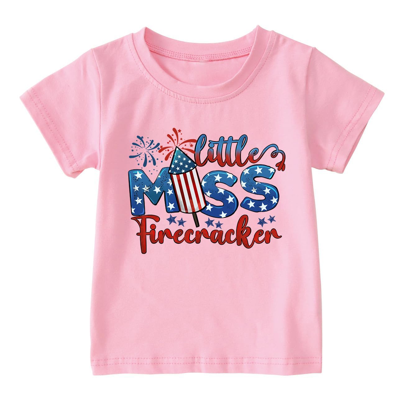 Boys Girls 4th of July Shirts American Flag Tees Kids Patriotic Independence Day Memorial Day Tops 2-7 Years