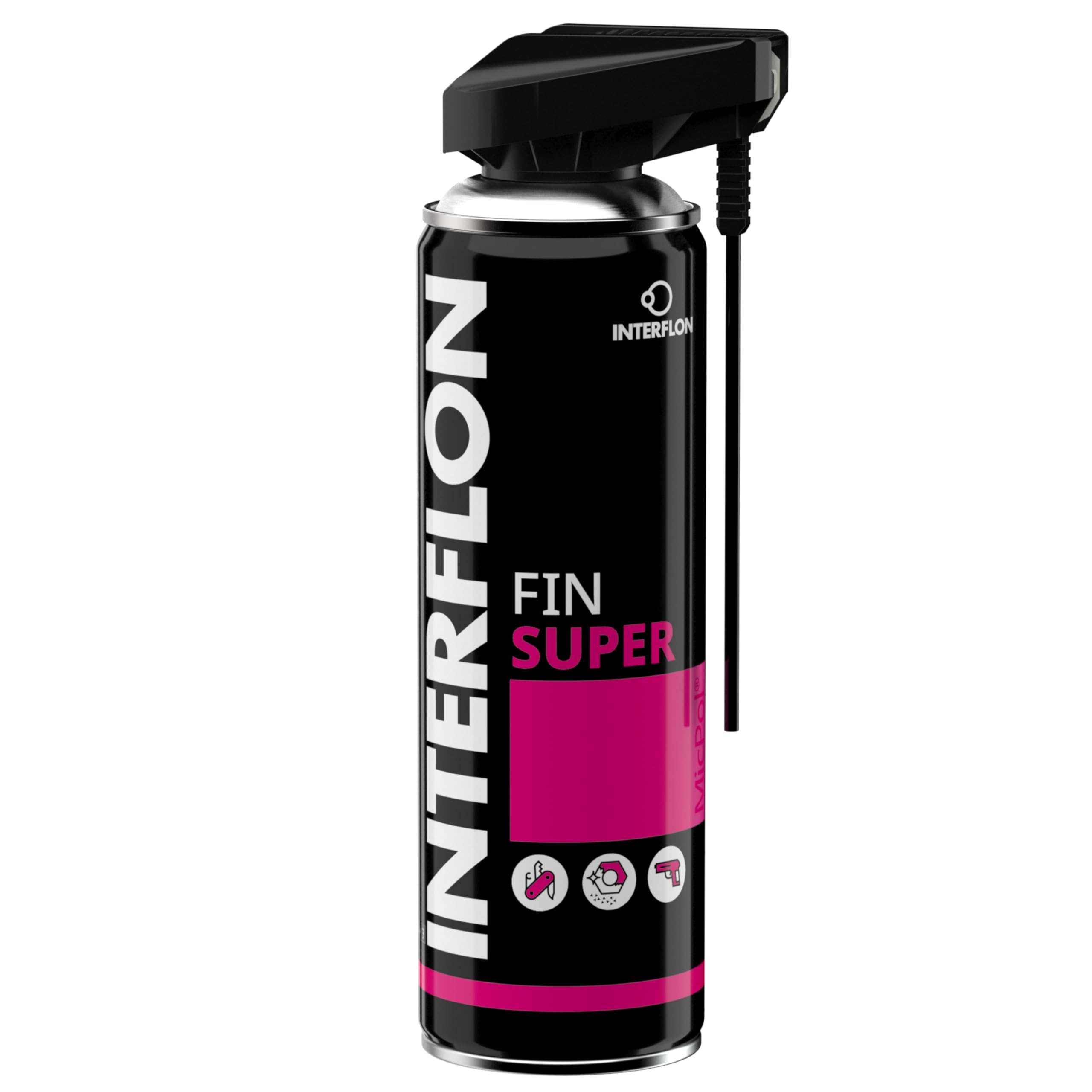 Interflon Teflon Trockenschmierspay Fin Super - mit MicPol Technologie 300 ml