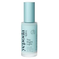 Yepoda The Night Light, Crema Notte Idratante Purificante e Lenitiva Senza Oli con Aloe Vera
