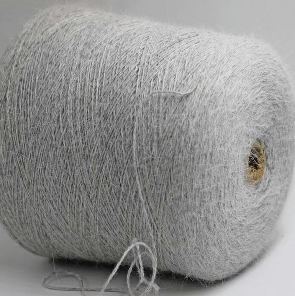 Filato di Cotone di Seta di gelso Sottile Naturale Morbido da 510 g per Lavorare a Maglia Filo per Cucire per Tessitura all'Uncinetto di Seta Reale fine per Bambini