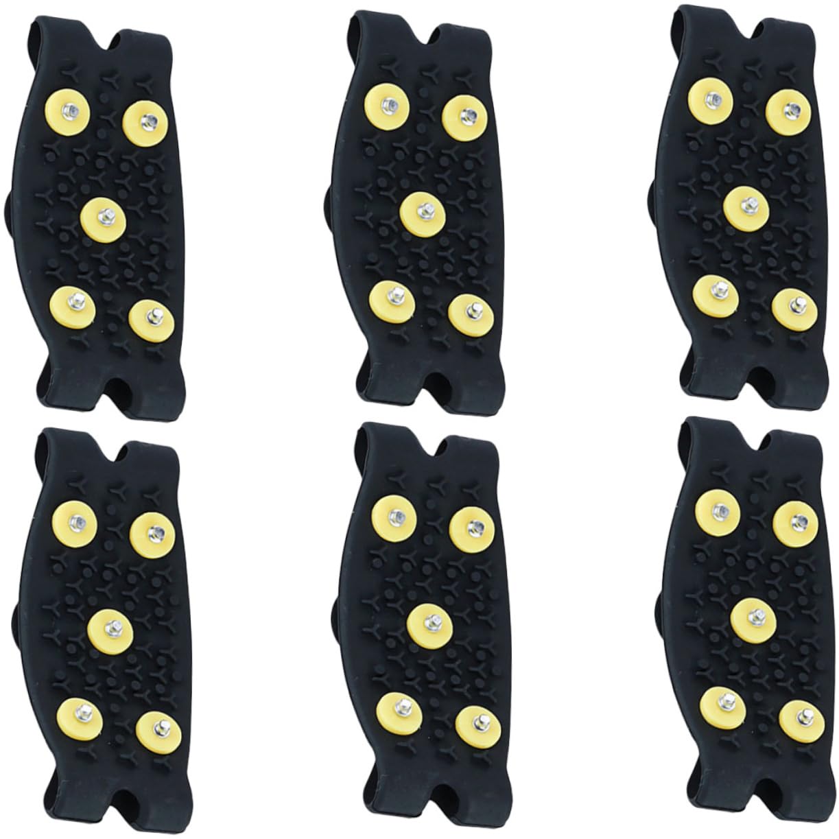 Beavorty Copriscarpe Antiscivolo Per Inverno Ramponcini in Tpe Con Punte Ghiaccio Per Escursioni Attività Outdoor Adatti Scarpe Leggeri
