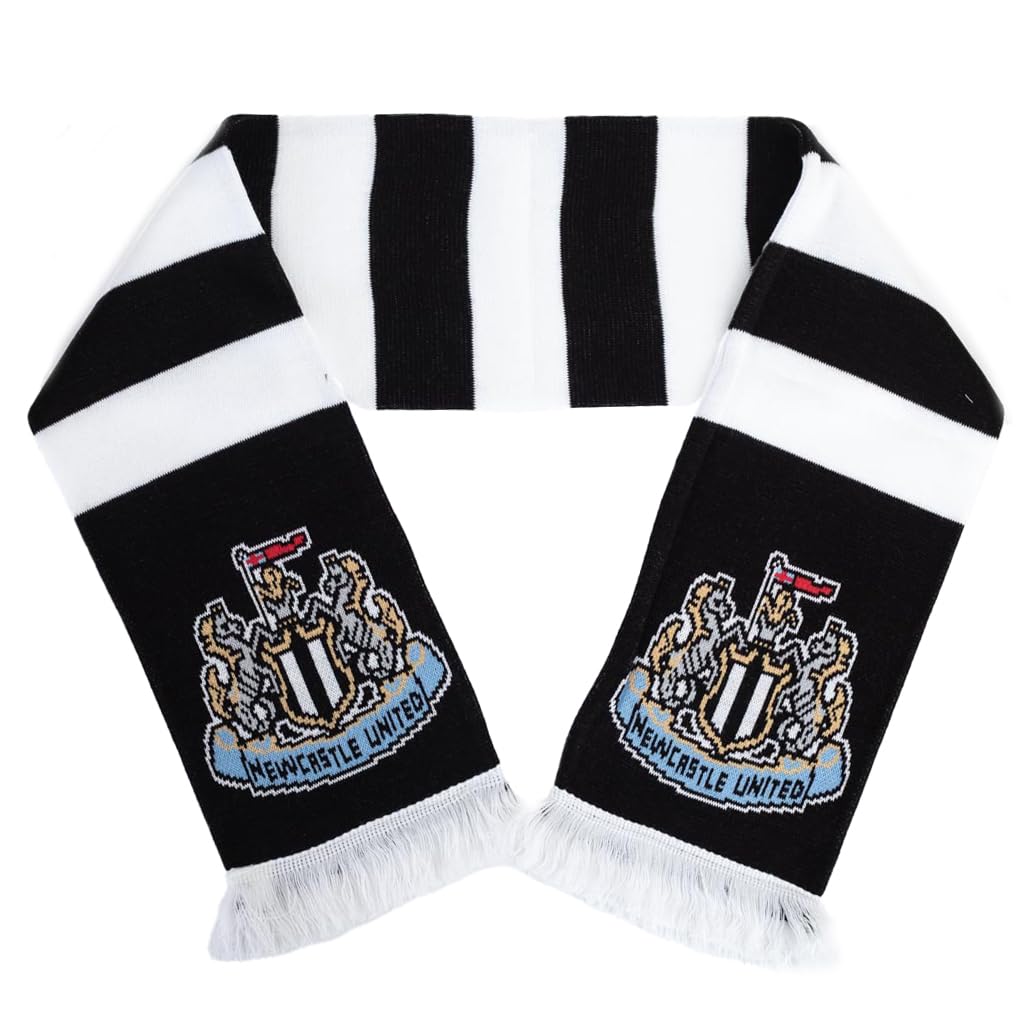 Newcastle United ufficiale Football Crest Tradizionale Fans Bar Sciarpa (100% acrilico)