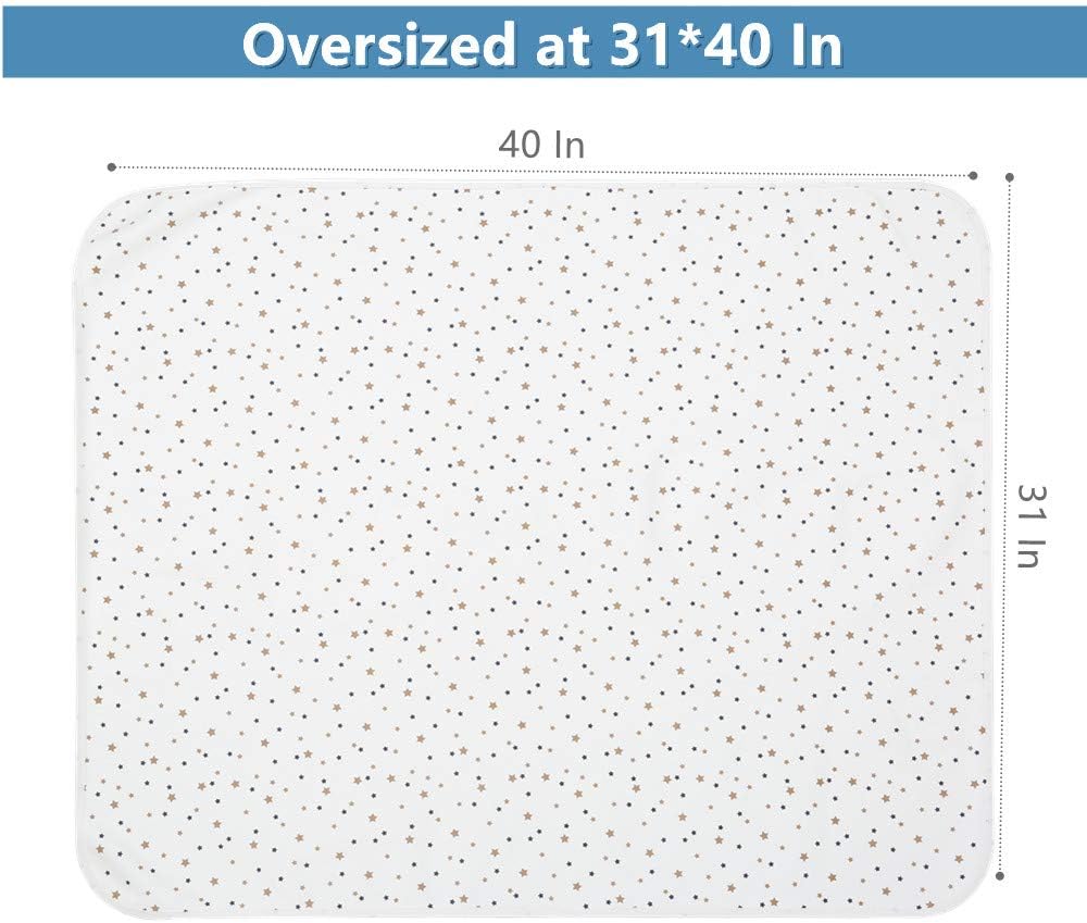 AMIATCH Baby Waterproof Bed Pad - Washable Wetting Pads for Toddler Children Baby Crib Waterproof Mattress Pad Potty Training Pads Reusable Underpads Bed for Kids Adult Pets Sleeping (2 Pack) : Baby