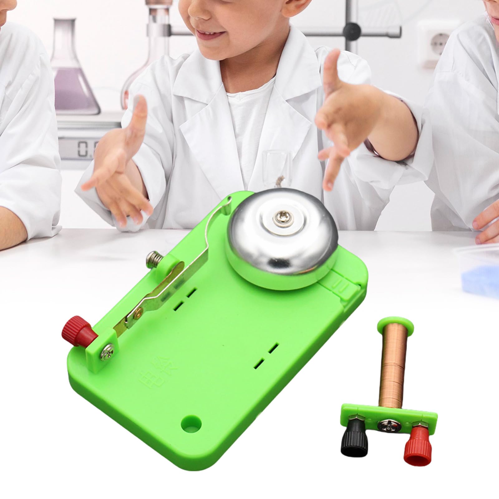 Montesy Adjustable Electric Bells Relays Electricity Experiment Demonstration Device for Physics Education Classroom Learning