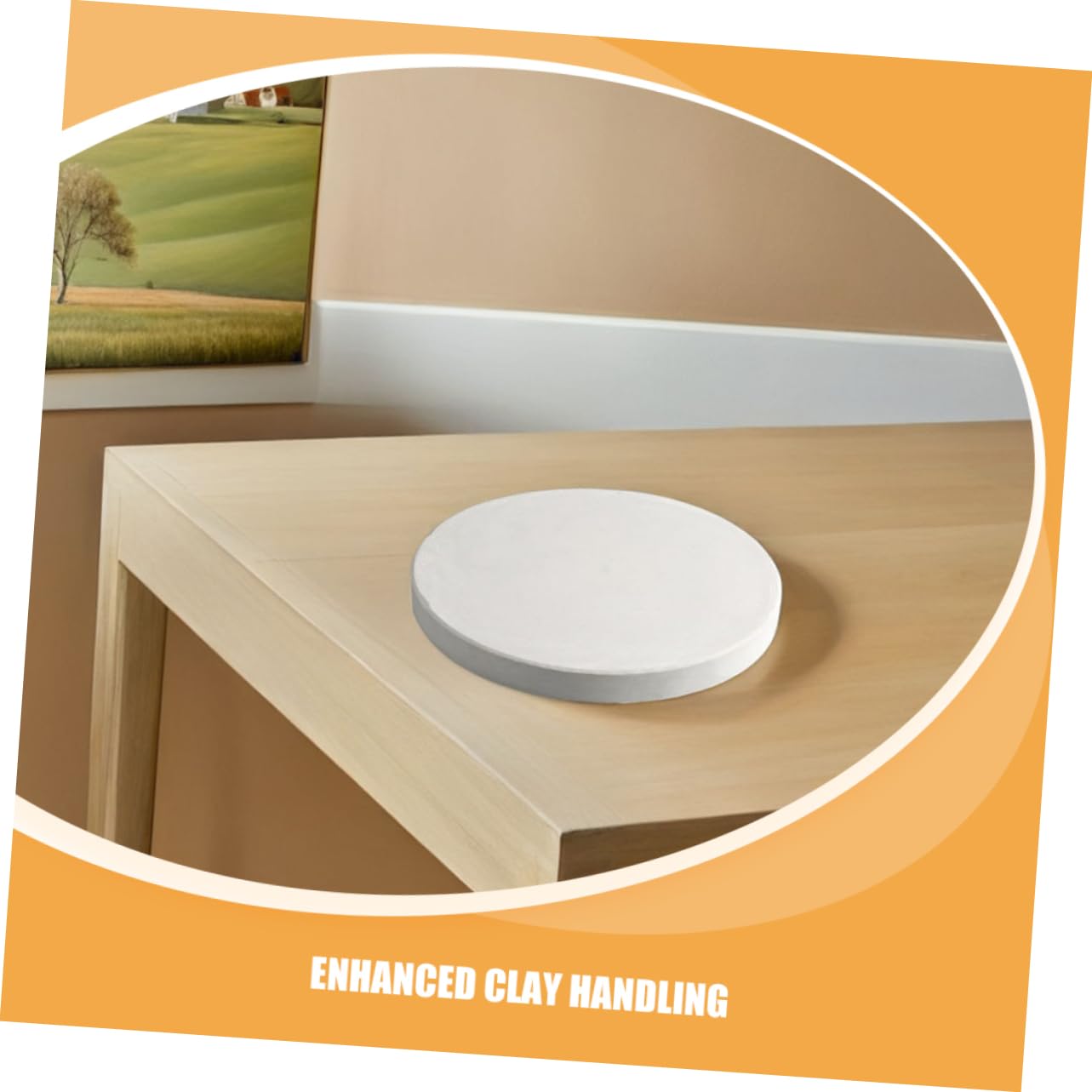 Gatuida Planche à Poterie en Plâtre Blanc 20cm pour Céramique