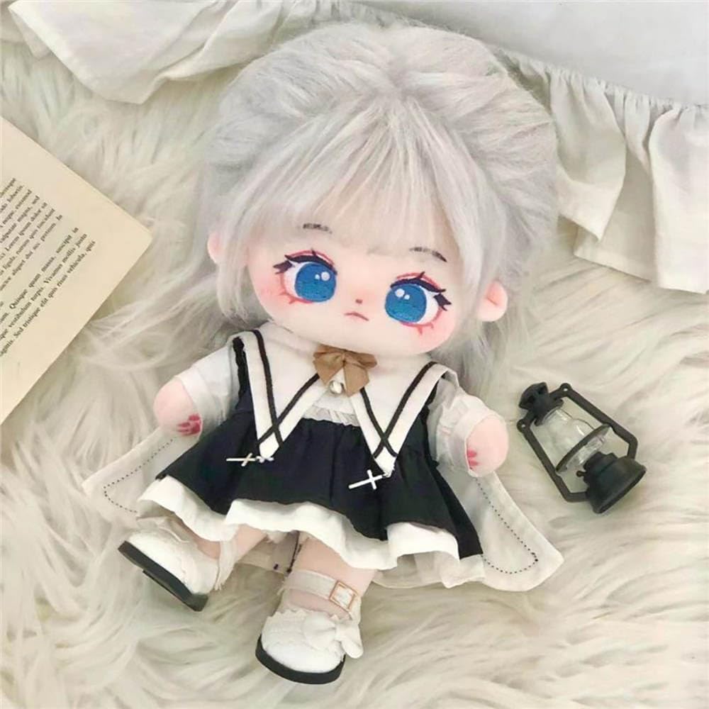 Amazon.co.jp: niannyyhouse 20cm ぬいぐるみ 服 ブラック ワンピース