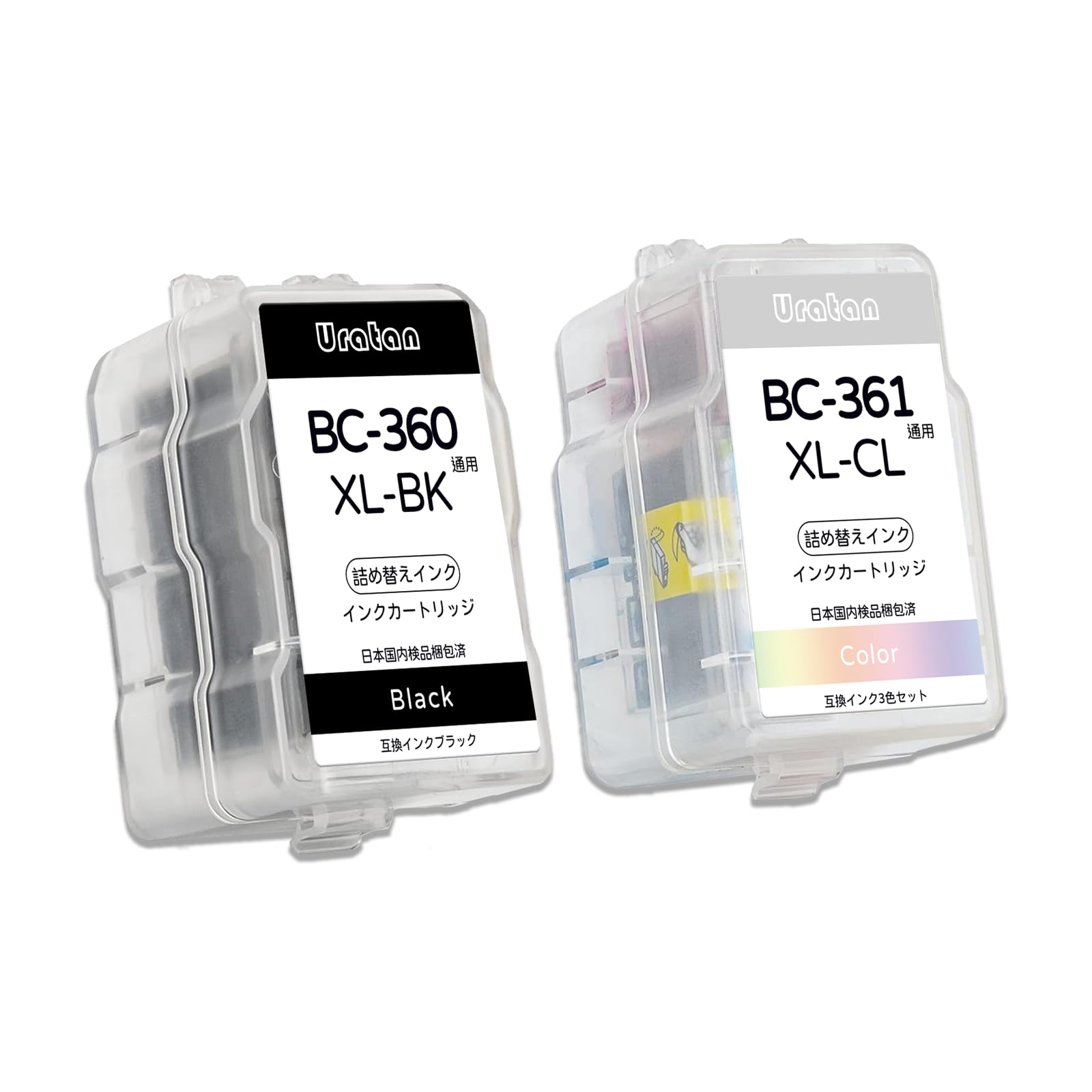 Amazon.co.jp: 【Uratan】BC360XL+BC361XL 各1個セット 詰め替えインク