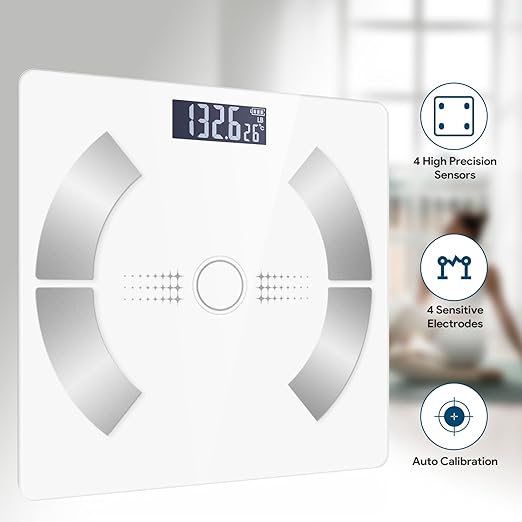 Báscula Digital de Baño Smart con Bluetooth, BMI, Grasa Corporal miniatura 2