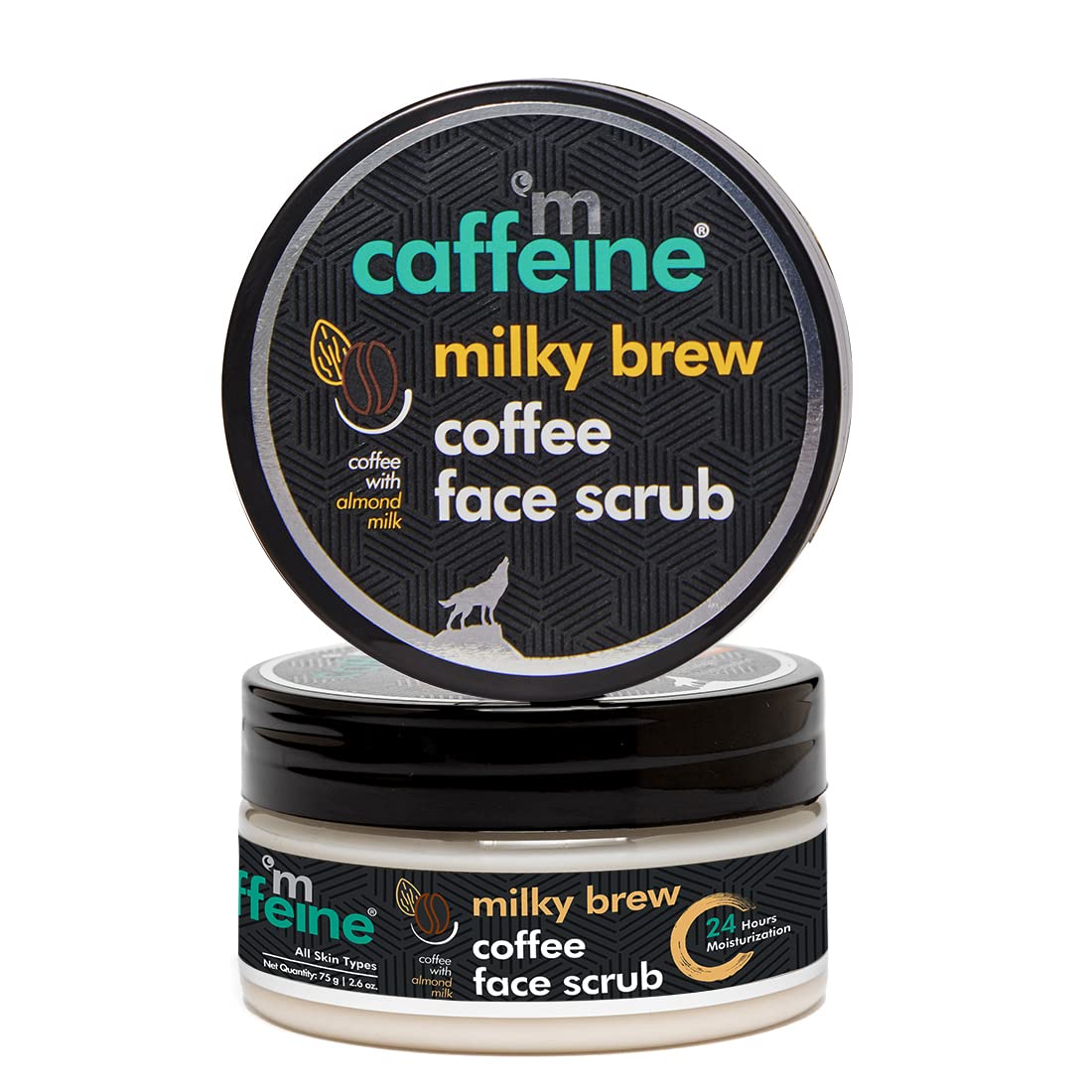 mCaffeine Milk & Coffee Moisturizing Face Scrub for Gentle Exfoliation & Tan Removal | Scrub with Shea Butter & Almond Milk for Fresh & Glowing…