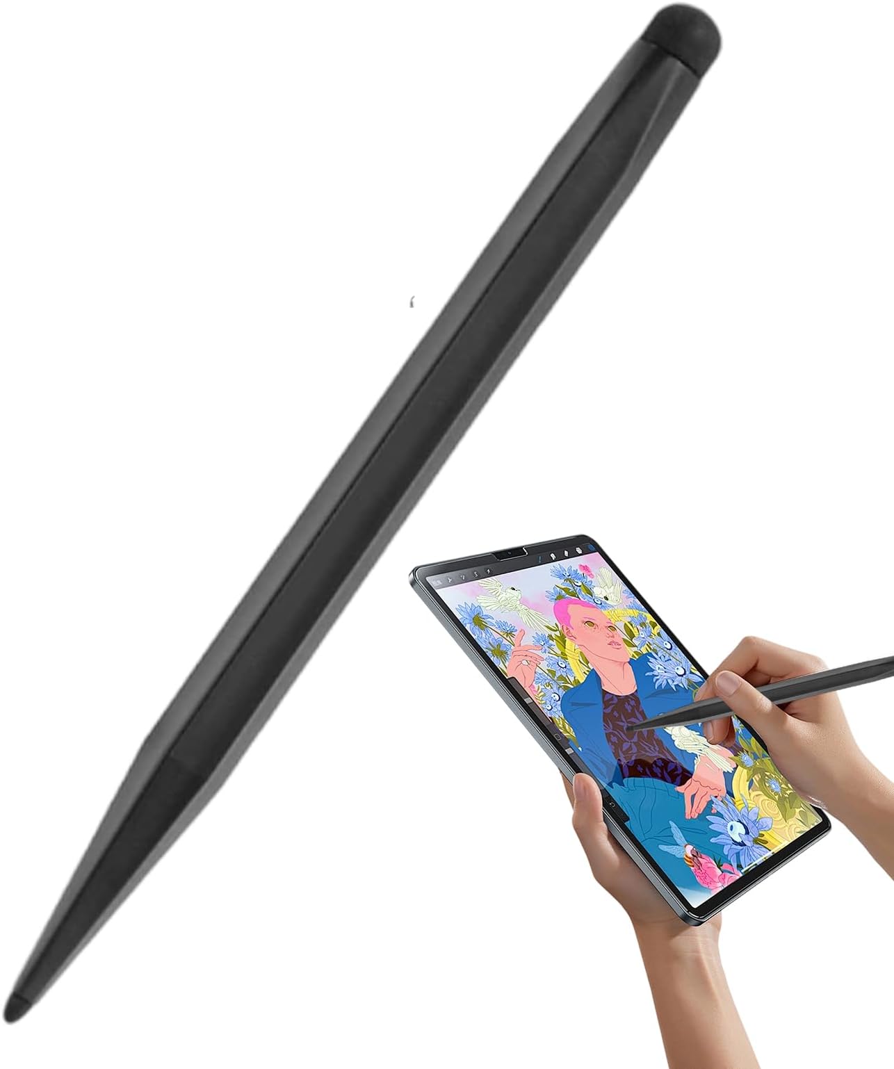 Smart Pen - Head 15cm Touch Pen, High Sensitivity Electronic Writing Tool, Rechargeable Tablet Accessory | Pen with Precise Pressure Sensor for Drawing