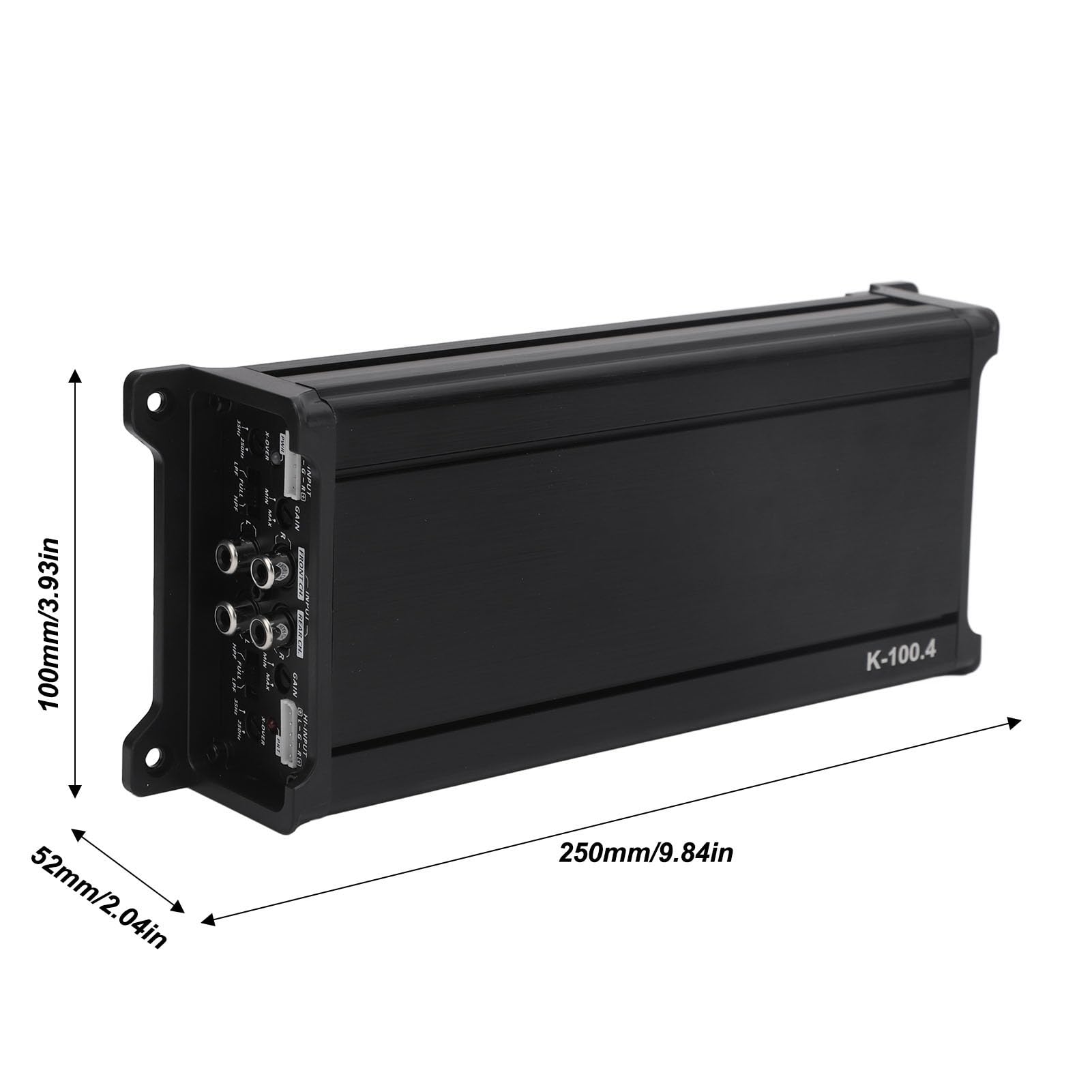 Czterokanałowy wzmacniacz samochodowy HaloVerde z obwodem o stabilnym napięciu, wyjście mostkowe 320 W x 2 kanały, samochodowy wzmacniacz mocy o wysokiej czułości do samochodowych