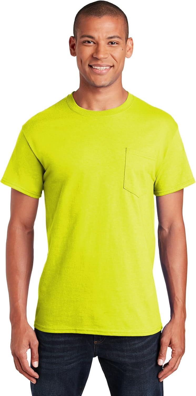 Gildan Mens G230 Medium Safety Green