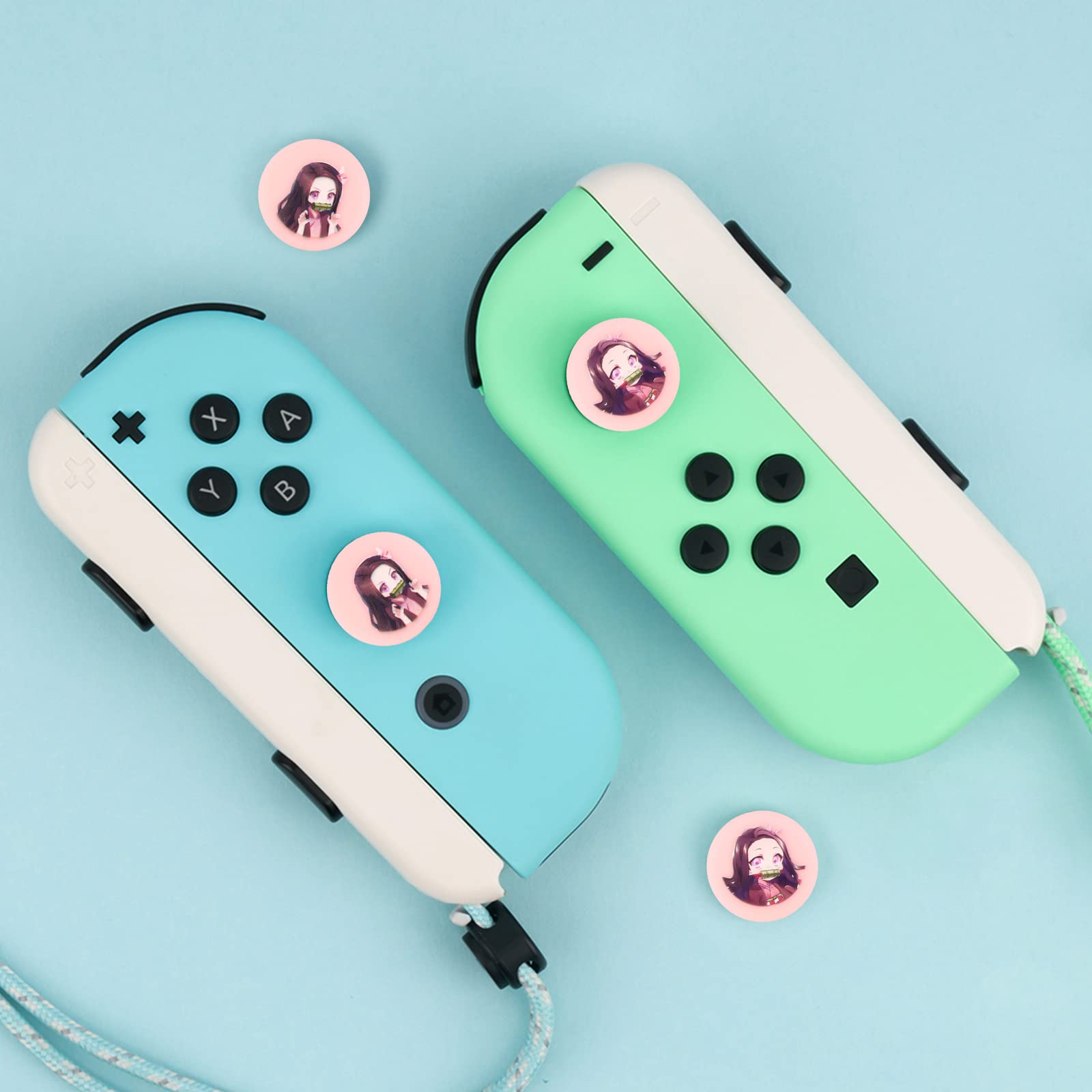 Amazon.com: DLseego Kamado Nezuko 4PCS Thumb Grips Caps for Switch Amazon.com: DLseego Kamado Nezuko 4PCS Thumb Grips Caps for Switch