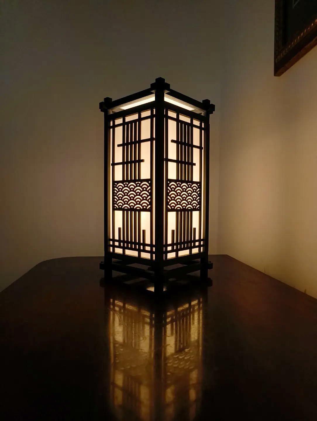Sanchi Homes "Hanari Japanese Zen Lamp – Handcrafted Eco-Friendly Bioplastic Table Lamp | Warm Ambient Lighting | Durable & Minimalist Decor | White Shade-image-30