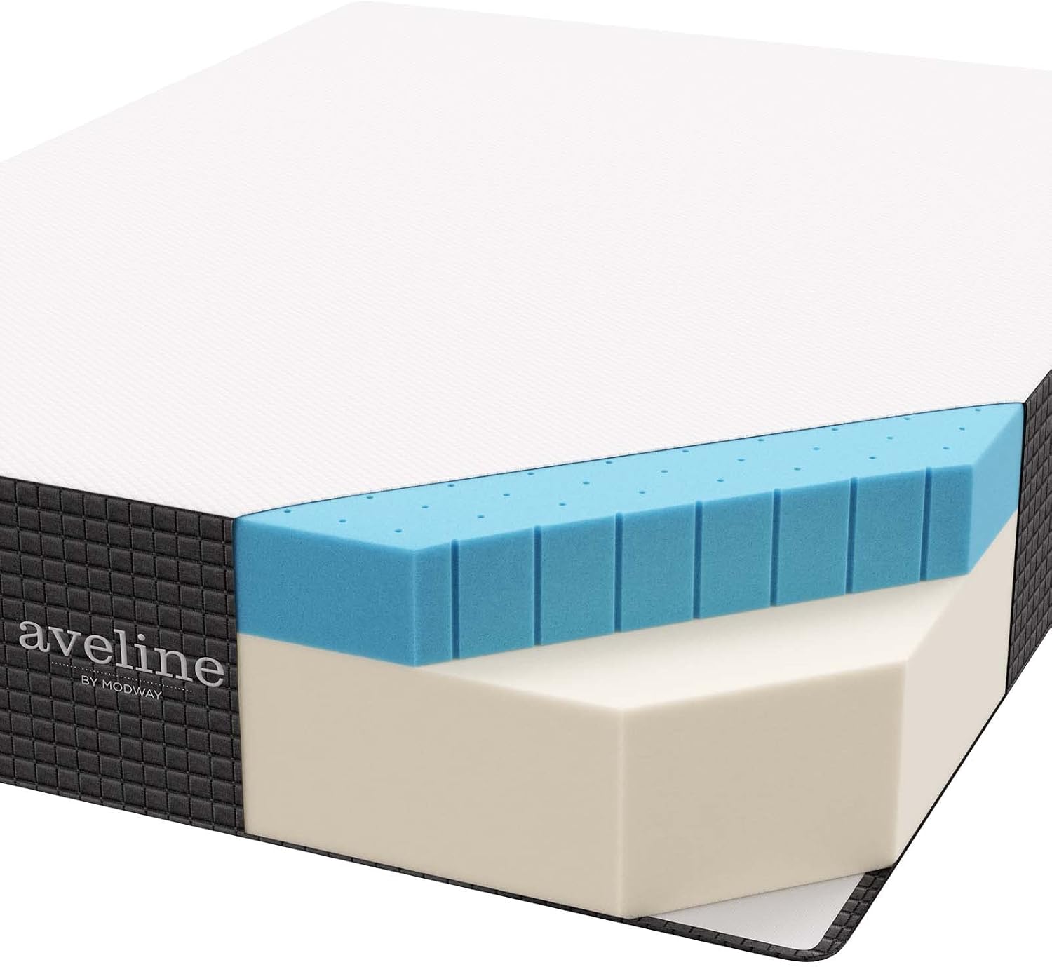 Modway Aveline 14” Gel Infused Memory Mattress with CertiPUR-US Certified Foam King Mattress