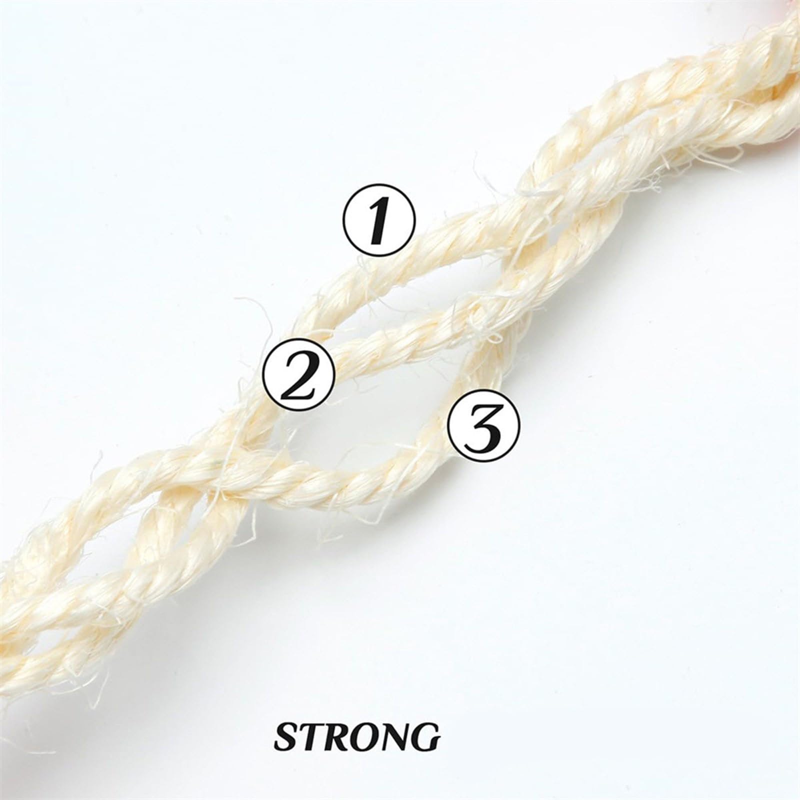 Corda in sisal per la riparazione di animali domestici, gatti, alberi e mobili, accessori per progetti artigianali, corda in sisal per riparazione post