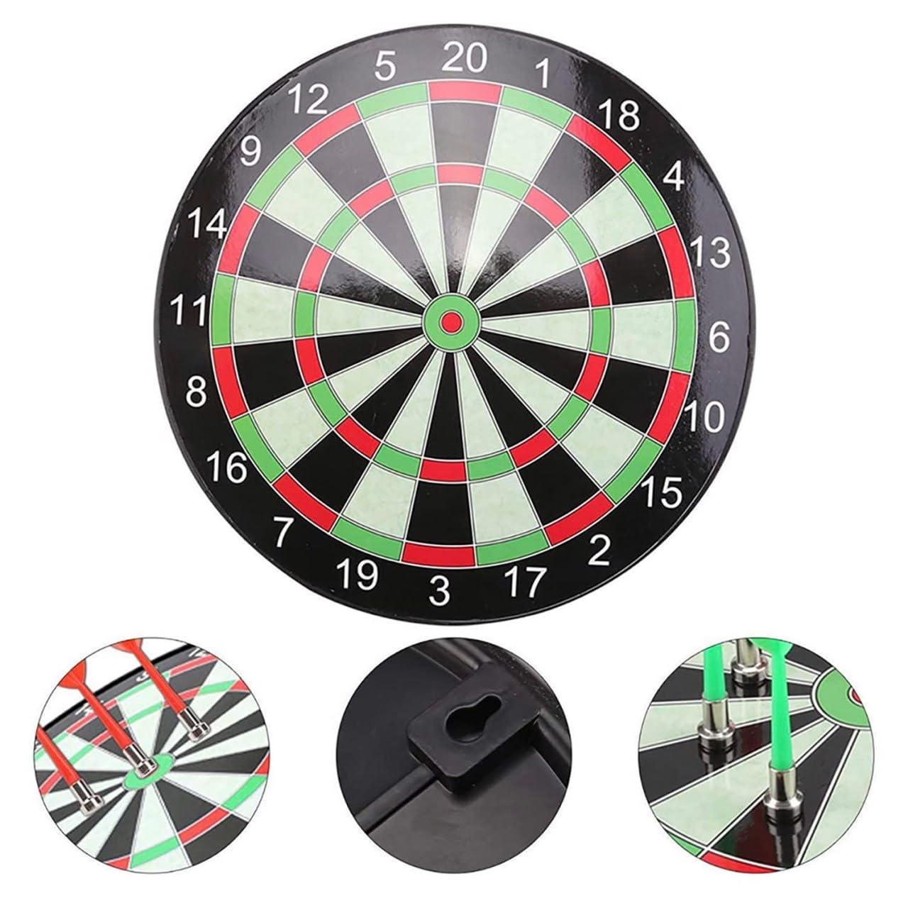 AK'S Venture 16 Inch Magnetic Dart Board Game Set for Kids & Adults | Dartboard with Strong Magnetic Darts (Red & Green) | Safe Indoor Outdoor Wall Toy | Family Party Fun Gift 4