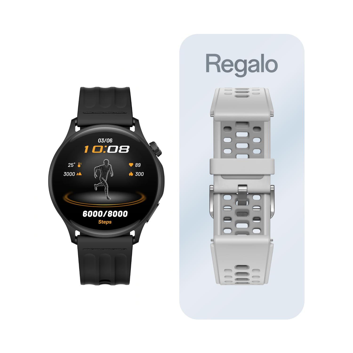 Oppo Watch S Smartwatch - Écran AMOLED 1,5", jusqu'à 10 Jours de Batterie, ECG, SpO2, Plus de 100 Modes Sportifs, résistance IP68, Compatible avec Android et iOS - Noir