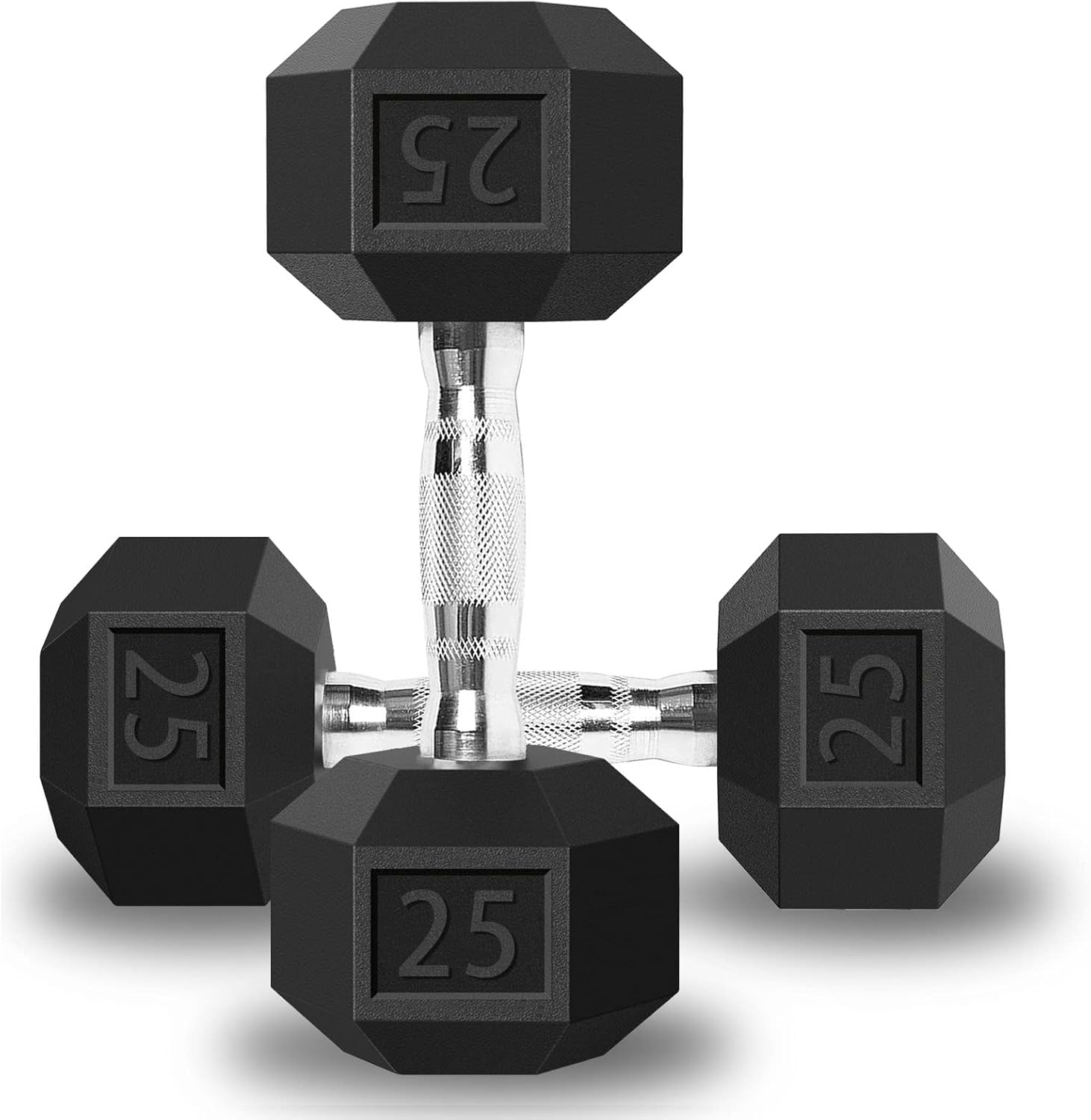 Buy Balelinko Hex Dumbbells Set Free Weight Rubber Coated Cast Iron Hex