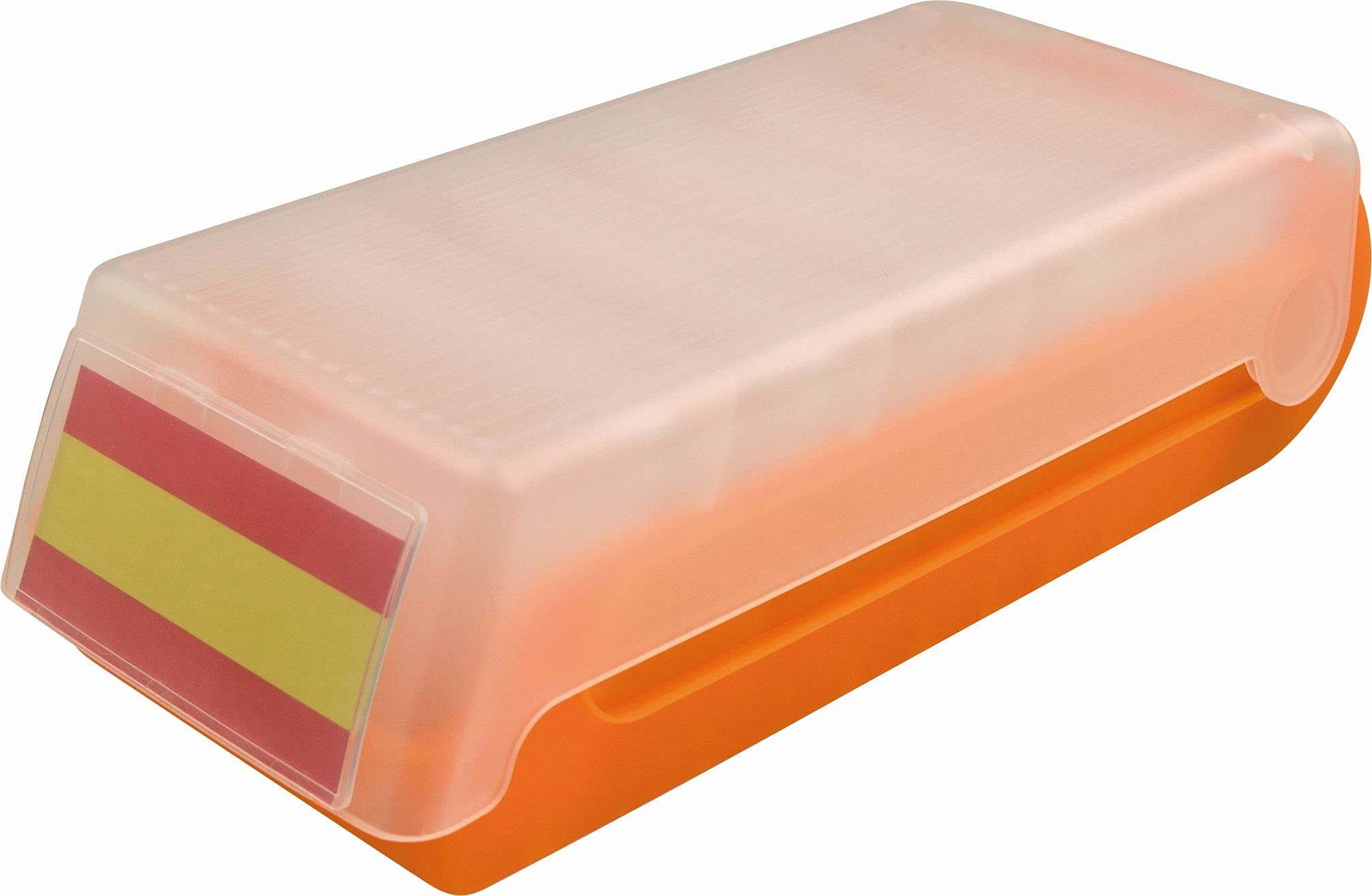 helit H6901140 - fiszki pudełko "the beebox" DIN A7 poprzeczne, pomarańczowe, fiszki i pudełko do przechowywania