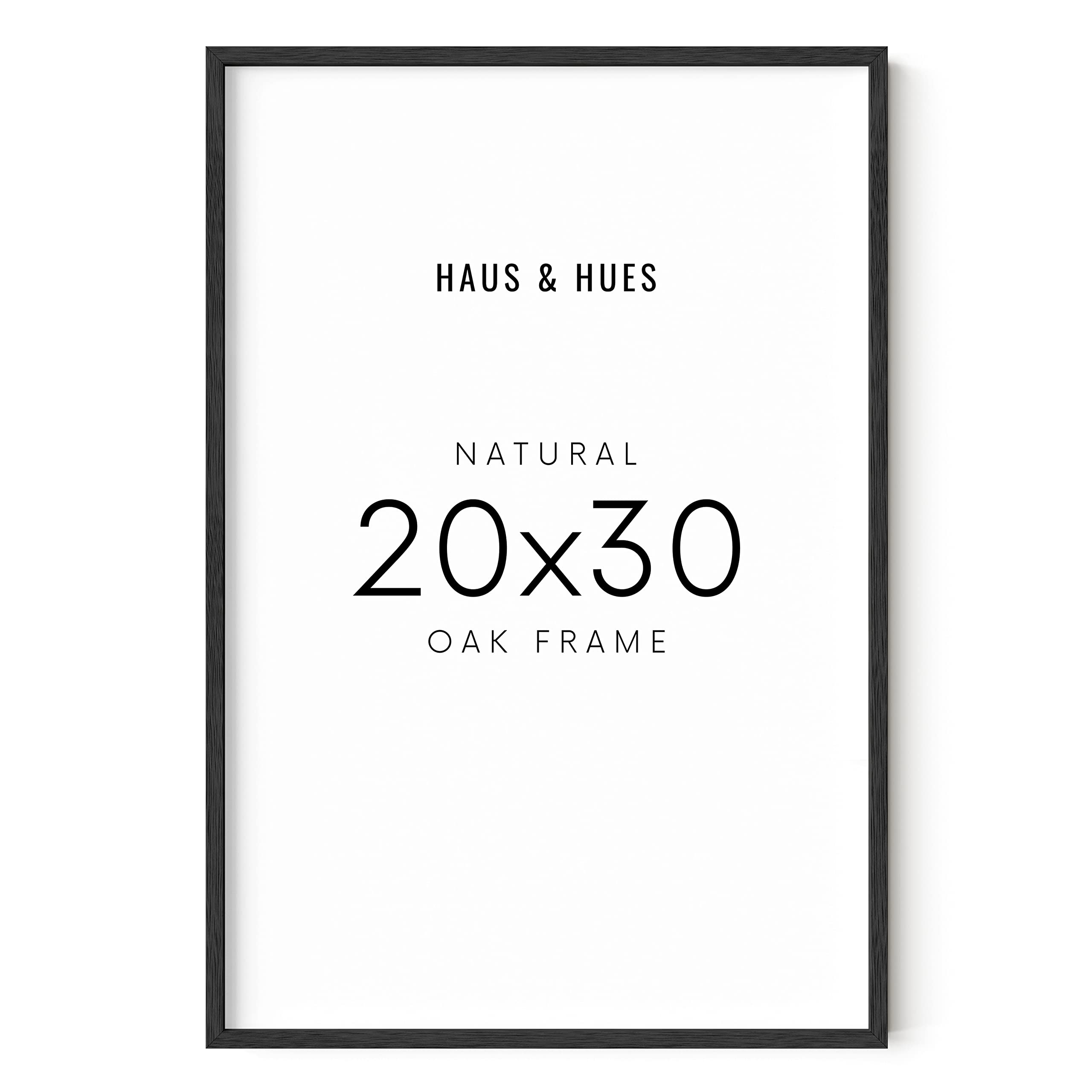 Amazon.co.jp: HAUS AND HUES 20x30 ブラックオークフレーム 