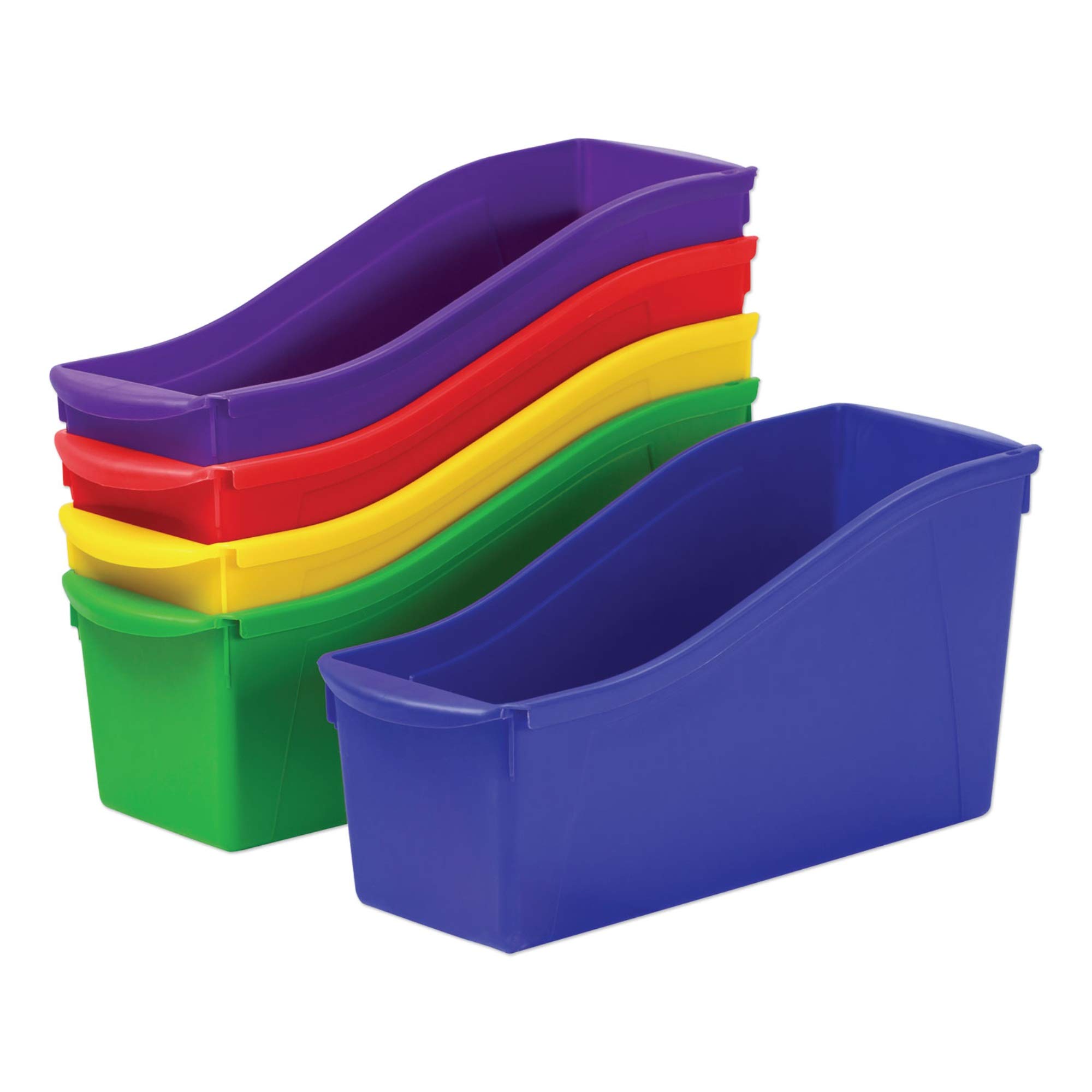 Amazon.com: Storex 70105U06C Interlocking Book Bins, 4 3/4 x 12 5