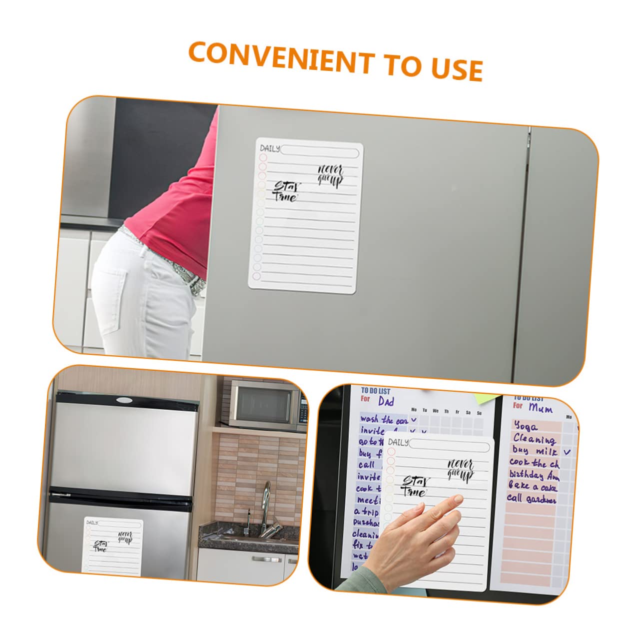 NUOBESTY 18stücke Teiliges Magnetisches Planungs Tägliche Aufgaben Abwischbare Magnettafel Für Kühlschrank Whiteboard Organisation Von Routinen Und Terminen