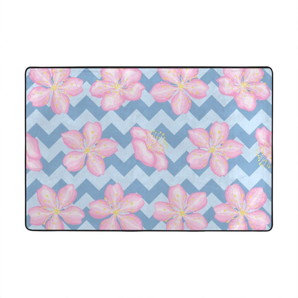 Tapis de jardin en velours corail rose grand format 183x122 cm pour salon extérieur