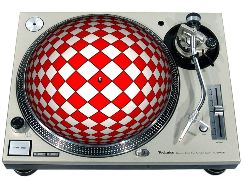 Slipmat In Feltro Per Giradischi - Design Personalizzato Pinup Black Negligee, Diametro 12 Pollici, Antiscivolo - Foto 12