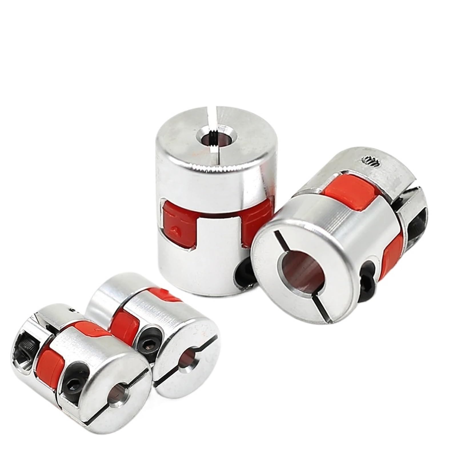 BAGLEV D20L25 5x8mm 3mm 4mm 5mm 6mm 6,35mm 7mm 10mm Ciruela Acoplamiento araña Flexible Motor acoplador Aluminio Flexible mandíbula Acoplamiento (Size : 6x7)