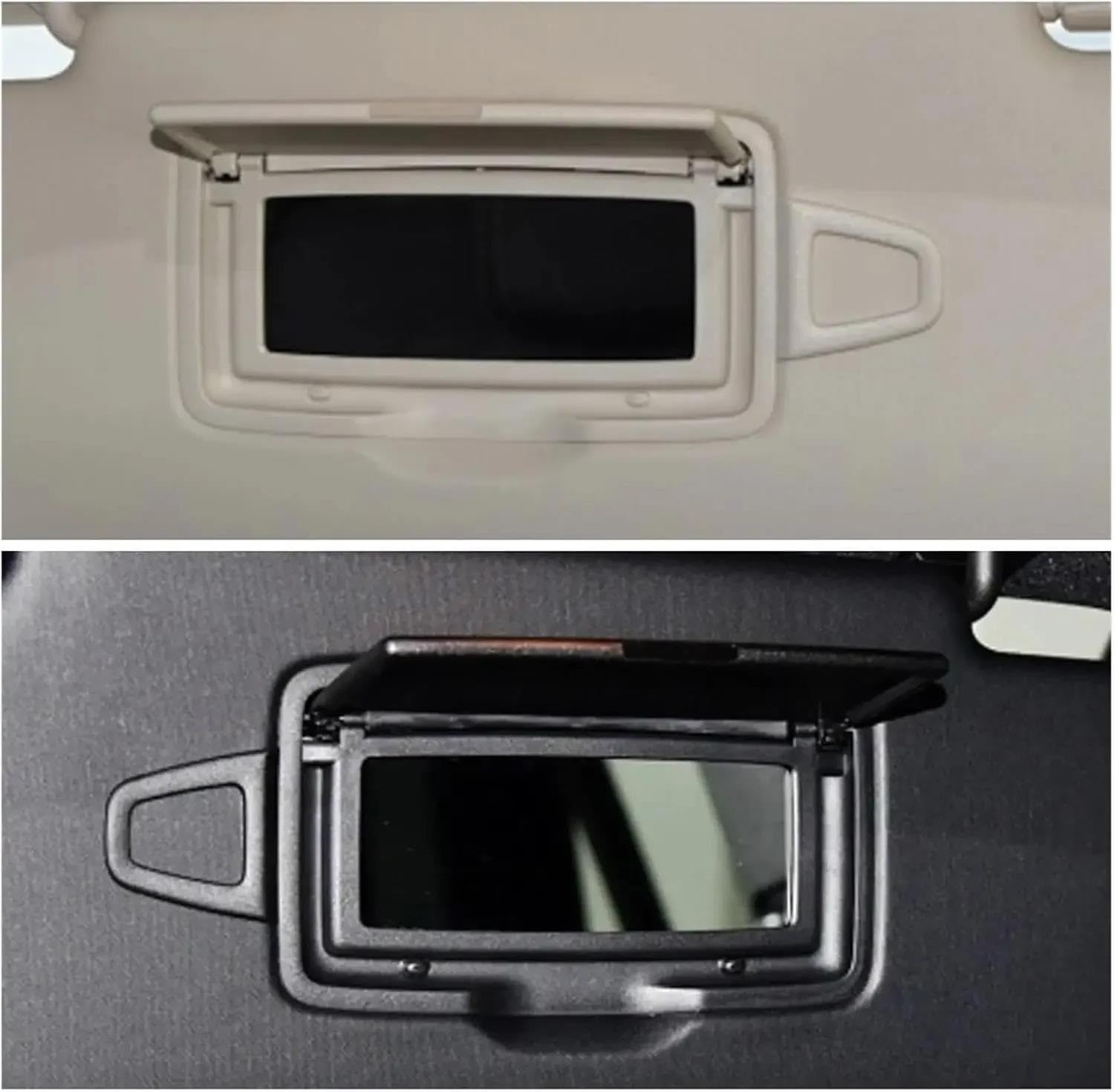 Rechte Sonnenblende Kosmetikspiegel Für Benz ML GL Für GLE Für GLS Klasse Für ML300 Für GL350 ML350 ML400 GL400 2012-2024 Auto Sonnenschutz Make-Up Spiegel(Black Right)