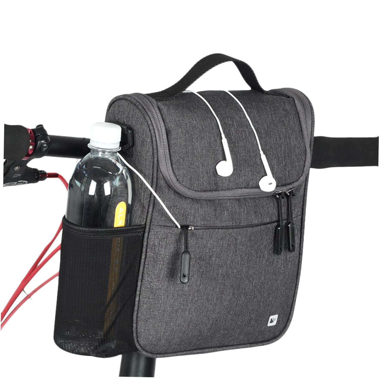Toyvian Bolsa de Manillar de Bicicleta de 5 L en Poliéster Plegable