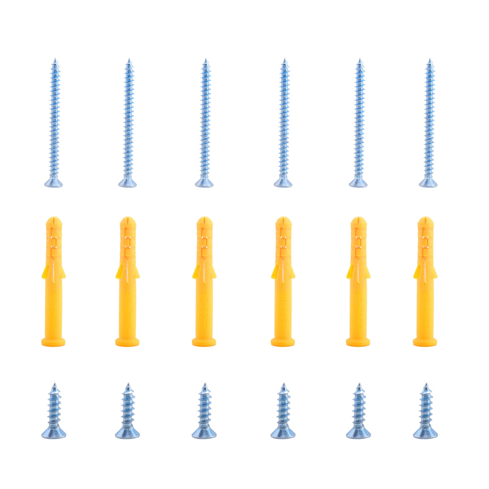 YUMORE Screw Accessories for Black Folding Shelf Brackets