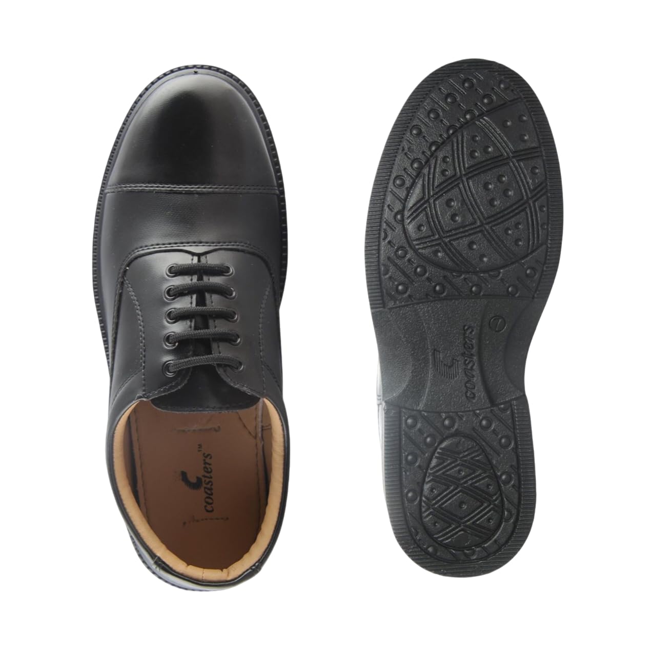 Coasters Oxford-10 Mens Formal Black Leather Shoes (Black, UK Footwear Size System, Adult, Men, Numeric, Medium, 9) (B0DH8HJYKS) Amazon Price History, Amazon Price Tracker