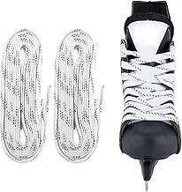 Professional Waxed Ice Hockey Skates Laces Anti-Frost Anti-Fracture Shoelaces for Sports Skiing Hockey Hockey 96", Blue, M