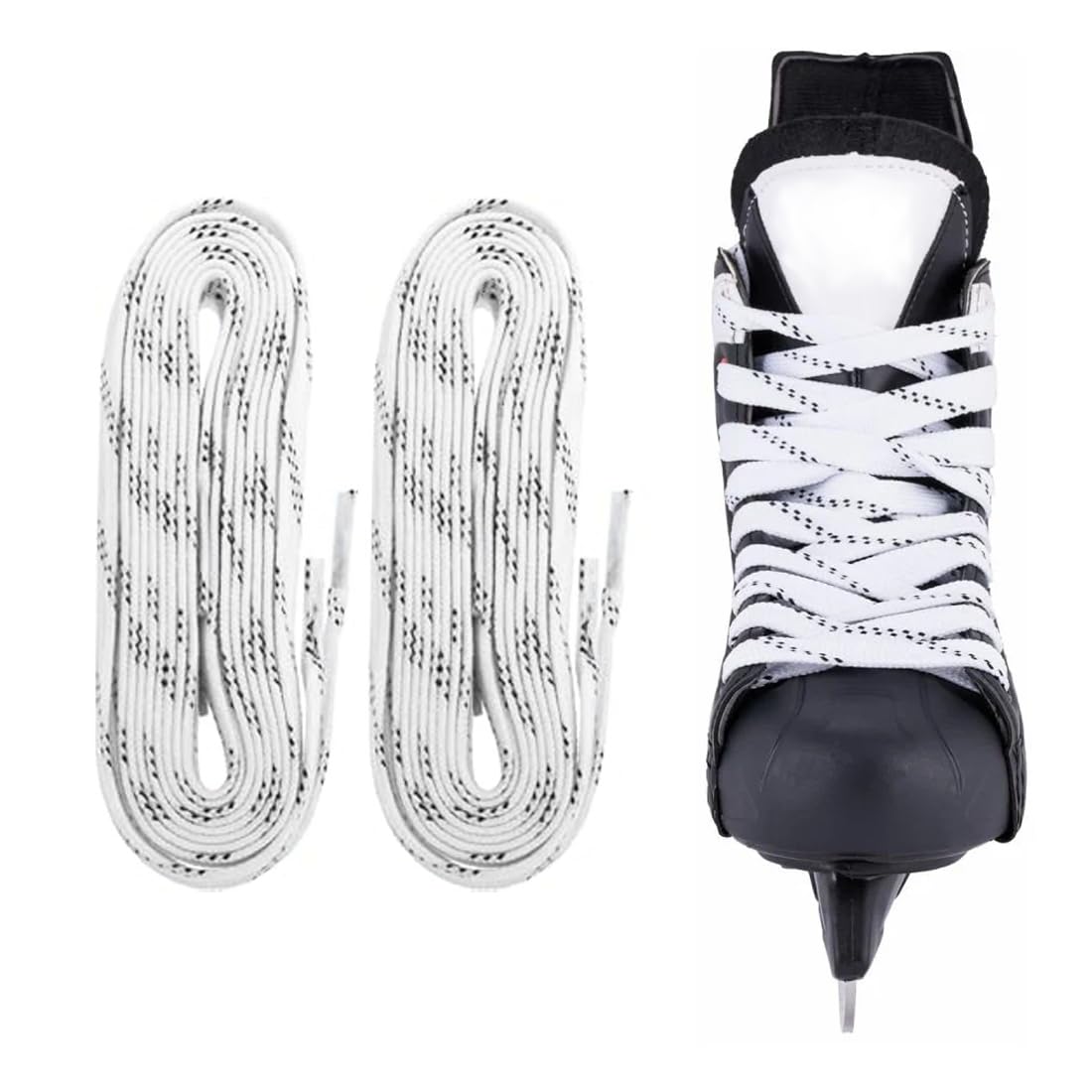 IKOPFLN 1 par Alephnull Cordones encerados Inline Hockey para Patinaje sobre Hielo Anti-Fractura