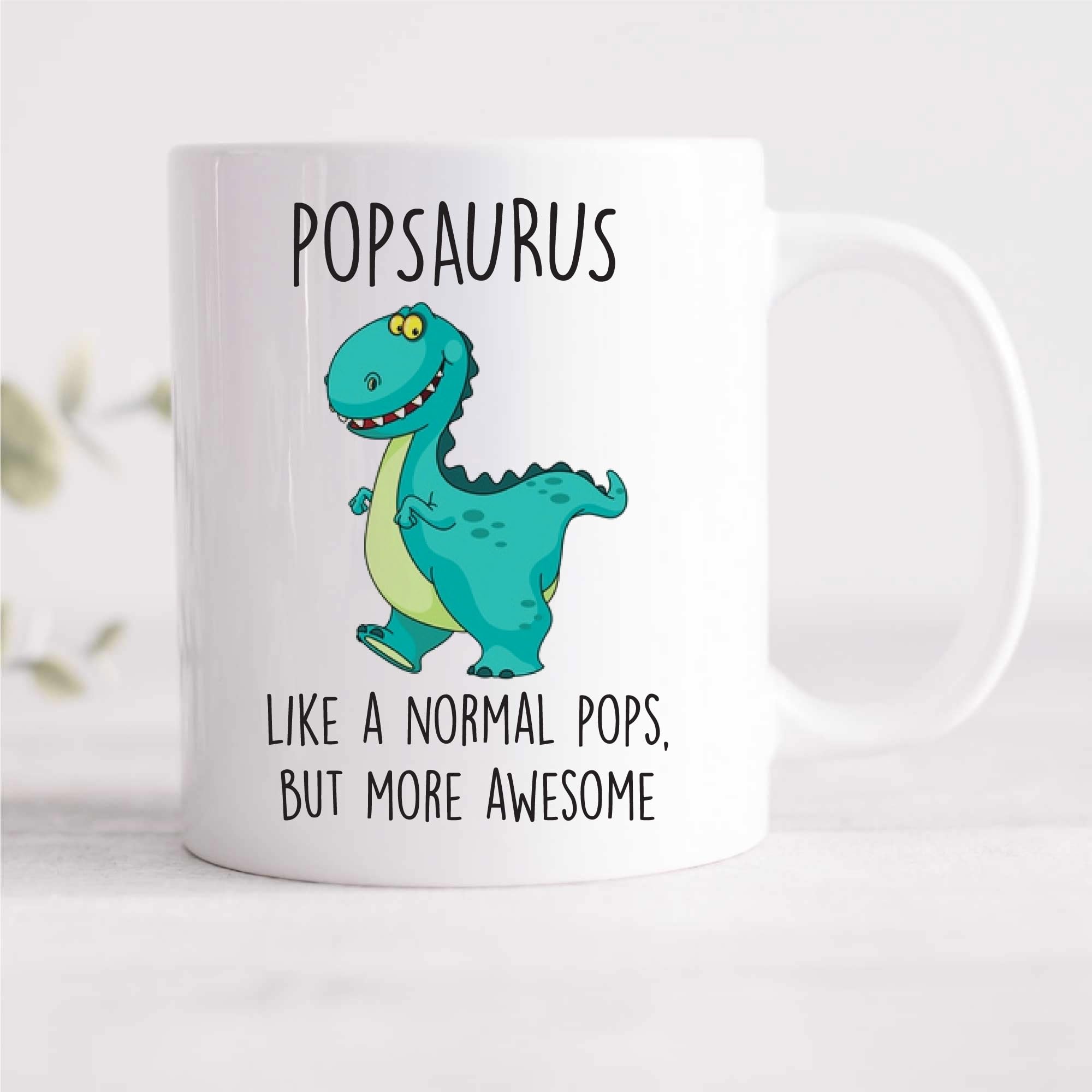 60 Second Makeover Limited Popsasaurus Mug Pops Dad Dinosaur Fathers Day Funny Mug Present Birthday Christmas