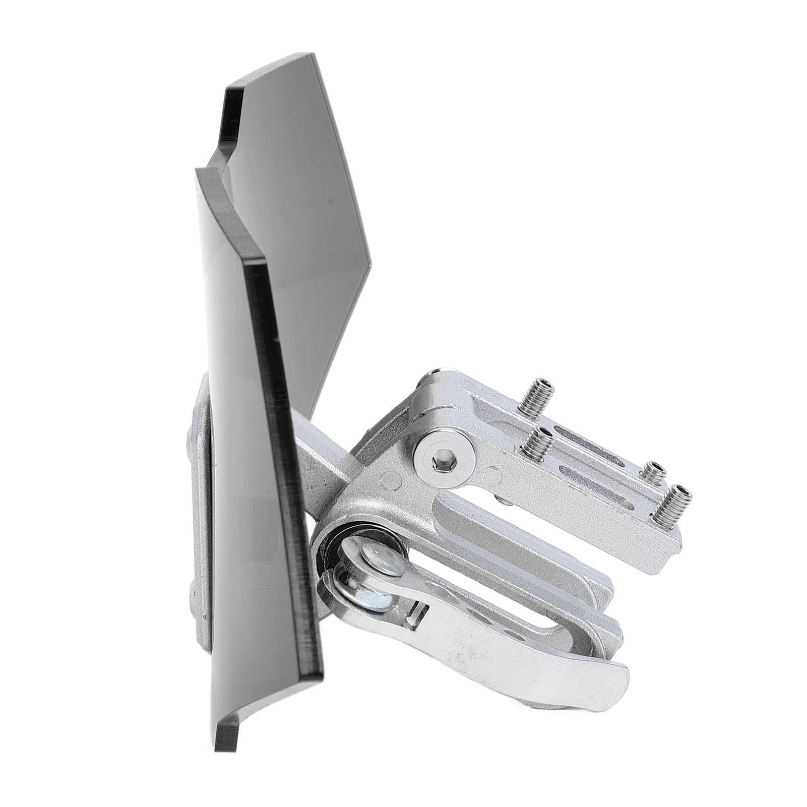 Estensione per Parabrezza per Moto, Parabrezza per Moto Clip Regolabile Rialzata in Acrilico Sull'estensione del Parabrezza per Deflettore del Vento per Moto (Nero fumoso)