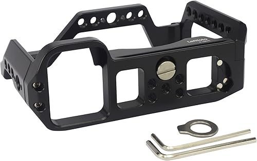 Miniatura 6 de Jaula completa para cámara Sony Alpha 7C A7C, soporte de extensión para micrófono de relleno, accesorios de filmación, con zapata fríallave