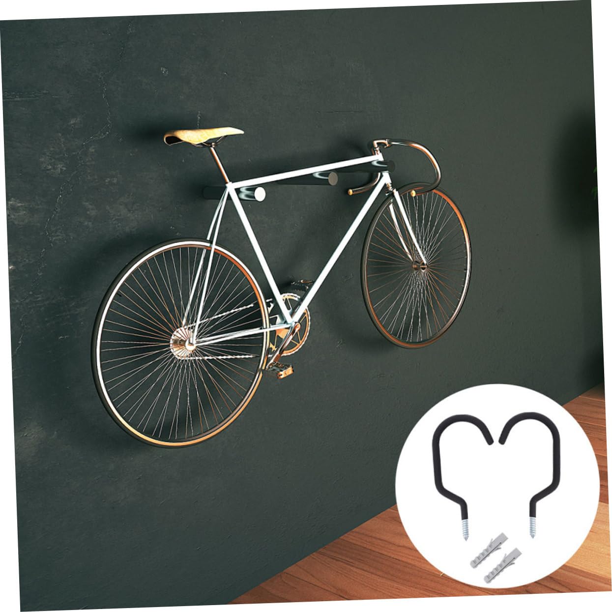 VICASKY 10pezzi Gancio per Bici da Parete in Ferro Gancio per Bici da Garage Supporto da Parete per Bicicletta Multiuso per Appendere