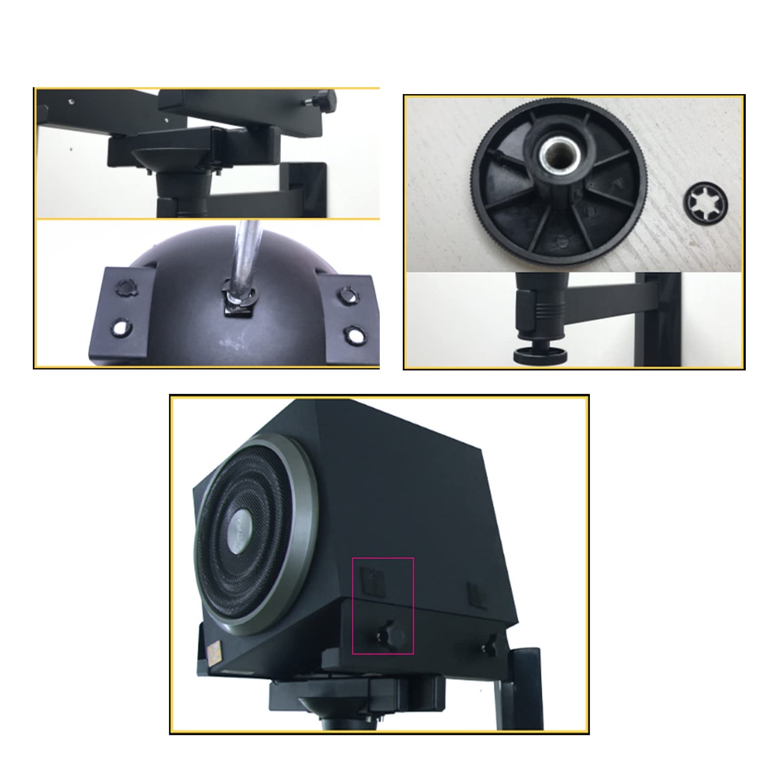 Rack per Altoparlanti Staffa for altoparlante Staffa for audio surround montata a parete Monitoraggio del suono Staffa a parete Staffa for altoparlante Gancio for altoparlante Supporti per Altoparlant