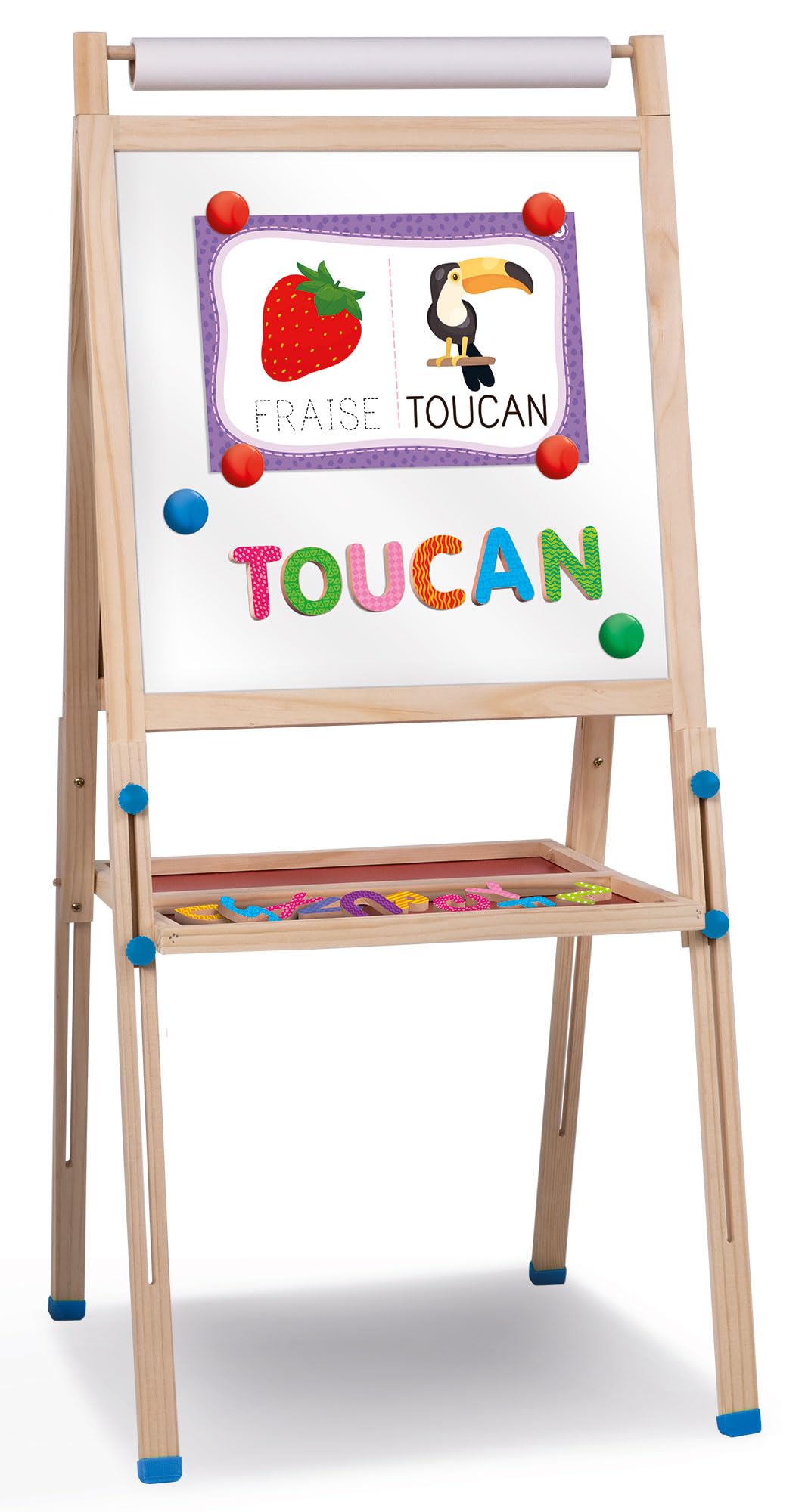 Maxi tableau réglable pour enfants - LISCIANI - Idéal pour apprendre a lire et écrire