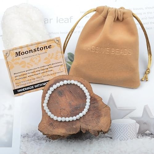 Vista 673 de MASSIVE BEADS Pulsera elástica de yoga hecha a mano con piedra natural, cristal curativo, energía, regalos para adultos unisex de 0.157 in, 0.236