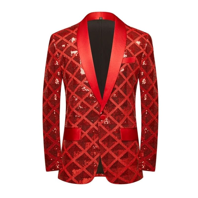 Man Singer Party Stage Suit Jacket Men's Stereo Square Sequin Casual Dance Suit Jacket Suit Coat Men Blazers3