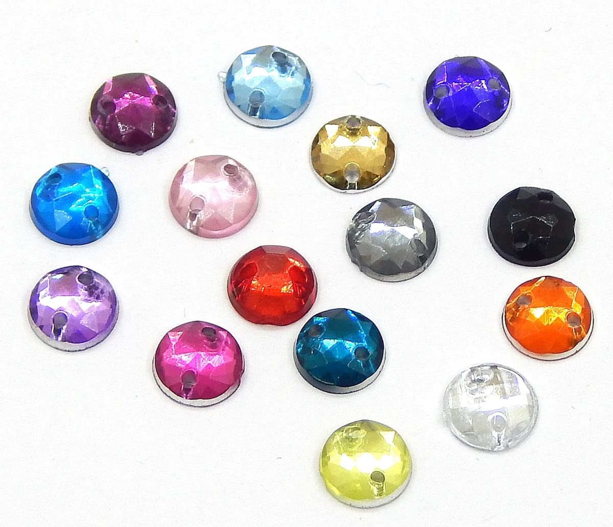 Pubrilex Rivoli Forma Cucire Su Strass Strass Di Cristallo Rotondi - Foto 3