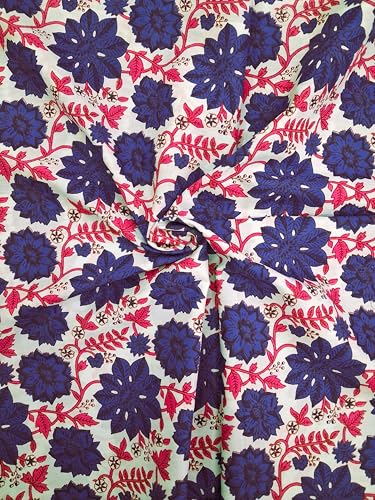 Image of VEENA HANDICRAFT Pure Cotton Jaipuri Sanganeri Print Salwar Suit With Dupatta set