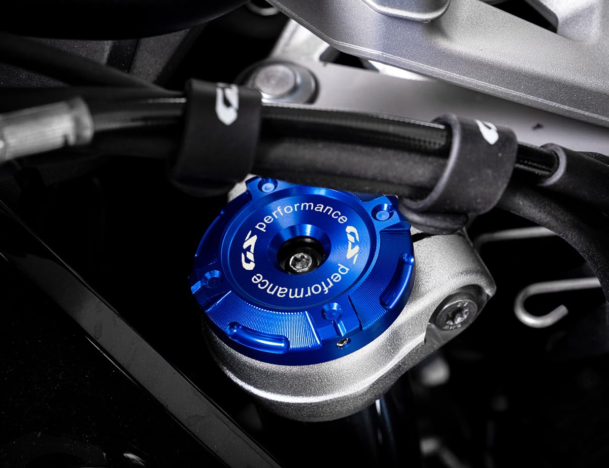 2 pezzi per R1300GS GS1300 R1300 GS R 1300GS Adventure ADV 2024 2025 2026 Accessori Moto Decorativo Copertura Ammortizzatore Alluminio Forcella Anteriore R 1300 GS 1300gsa GSA (Blu)